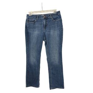 Riders By Lee Womens Midrise Straight Leg Jeans Blue Denim Waist 32 inches